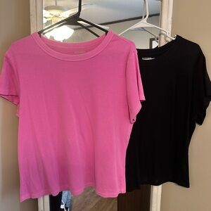 Old Navy Short Sleeve Tees - Pink and Black